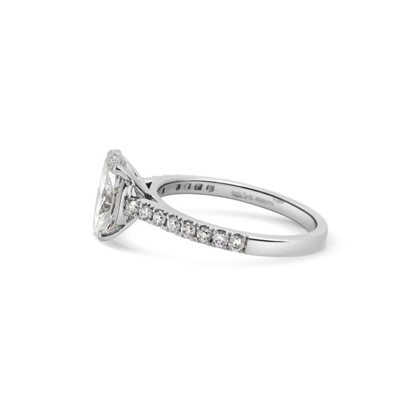 Adina Oval Cut Diamond Microset Engagement Ring