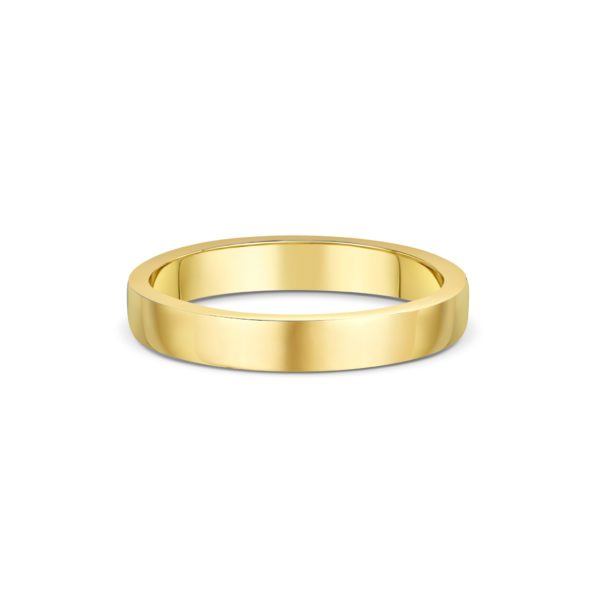 2.5mm flat court 18ct yellow gold