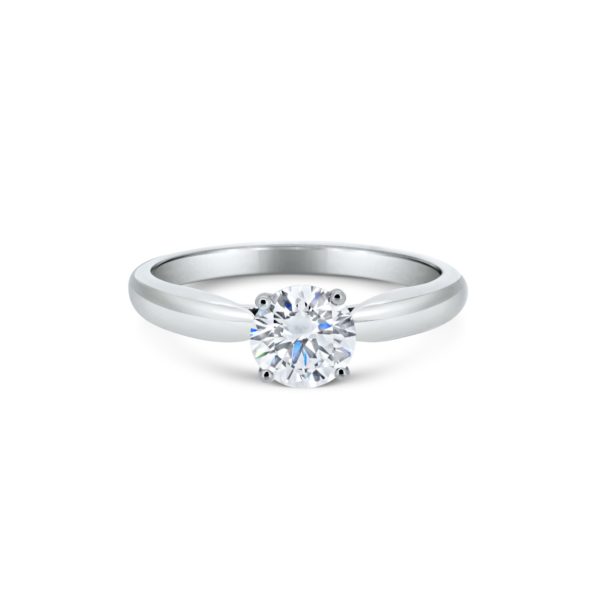 Ava Round Cut Diamond Solitaire Engagement Ring