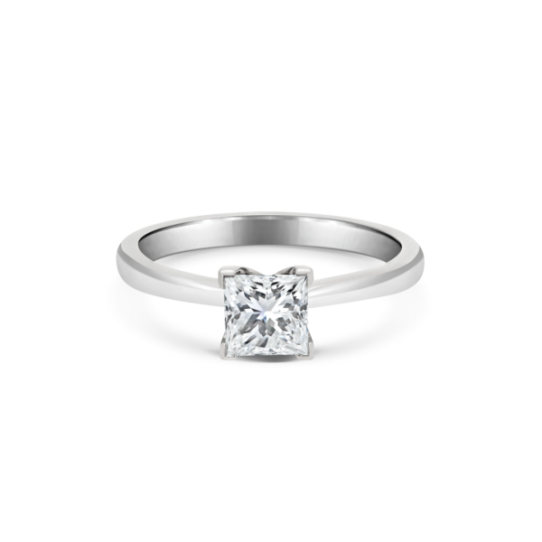 Charlotte Princess Cut Diamond Single Stone Engagement Ring