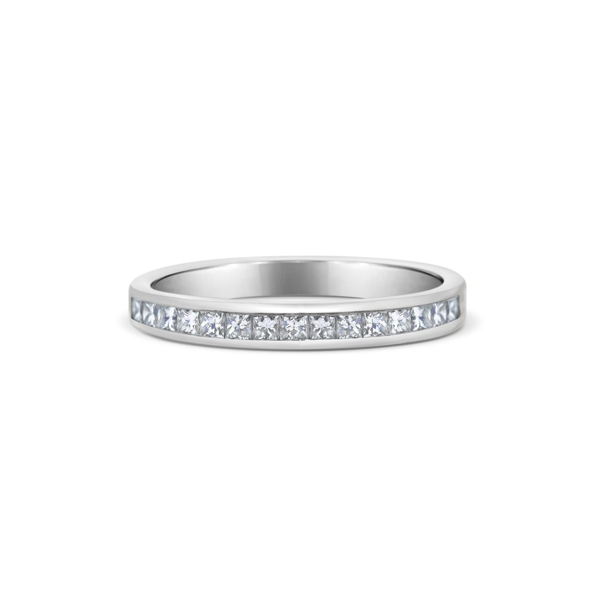 Scarlett Princess Cut Diamond Channel Set Wedding Ring
