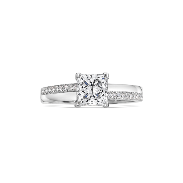 Sephora Princess Cut Diamond Microset Engagement Ring