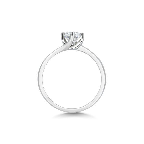 Sophie Round Cut Diamond Solitaire Twist Engagement Ring