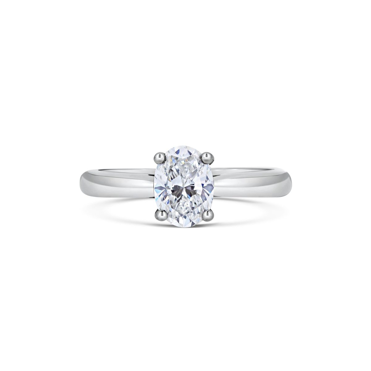 Anna Oval Cut Diamond Solitaire Engagement Ring