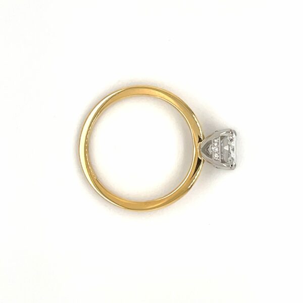 Lea Cushion Cut Diamond Engagement Ring Side