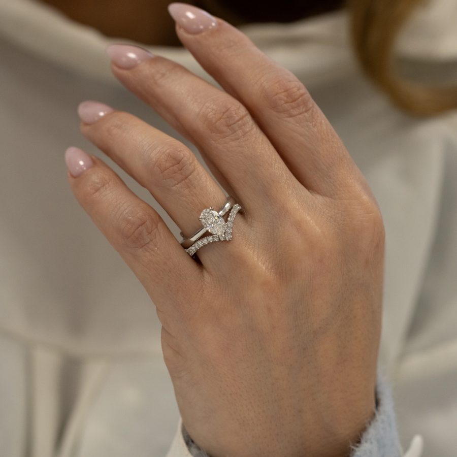 Charlotte Oval Cut Diamond Solitaire Engagement Ring