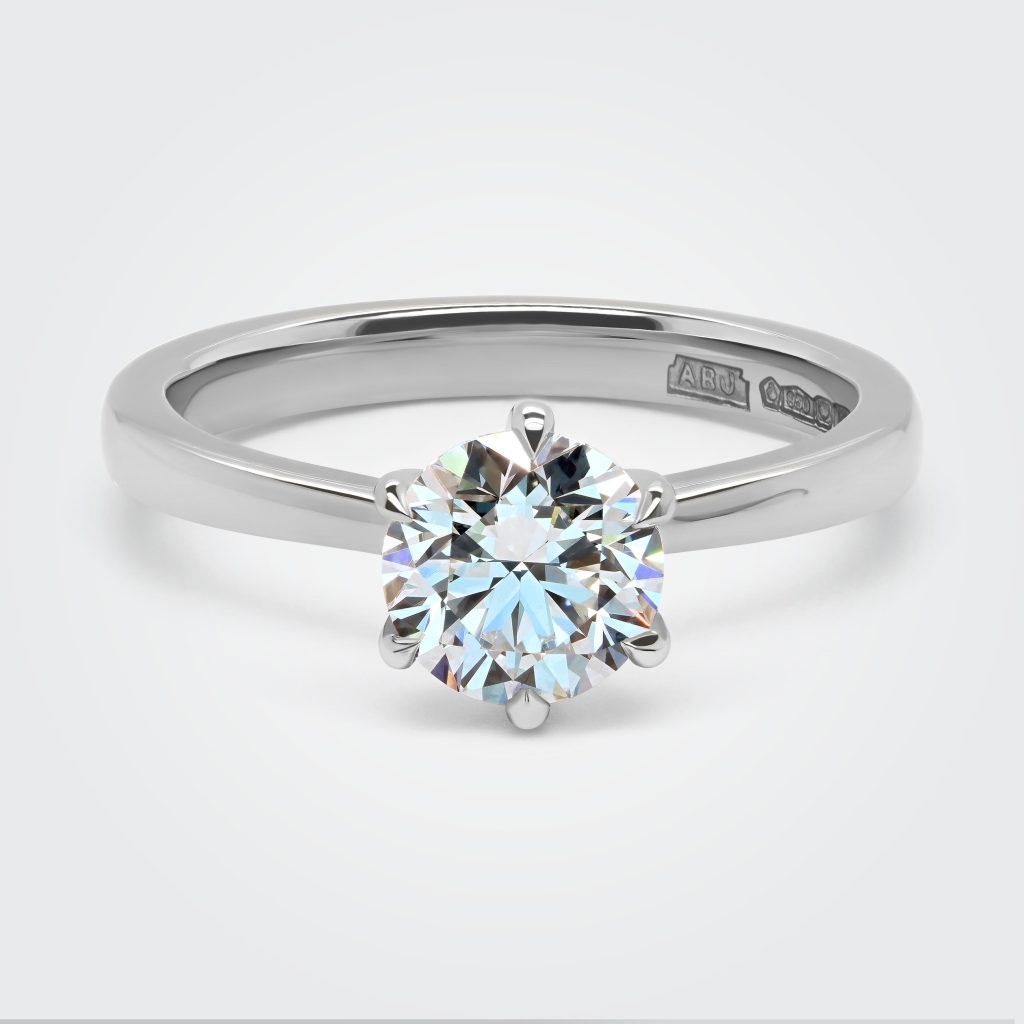 Jane Round Diamond Solitaire Engagement Ring - Alan Bick