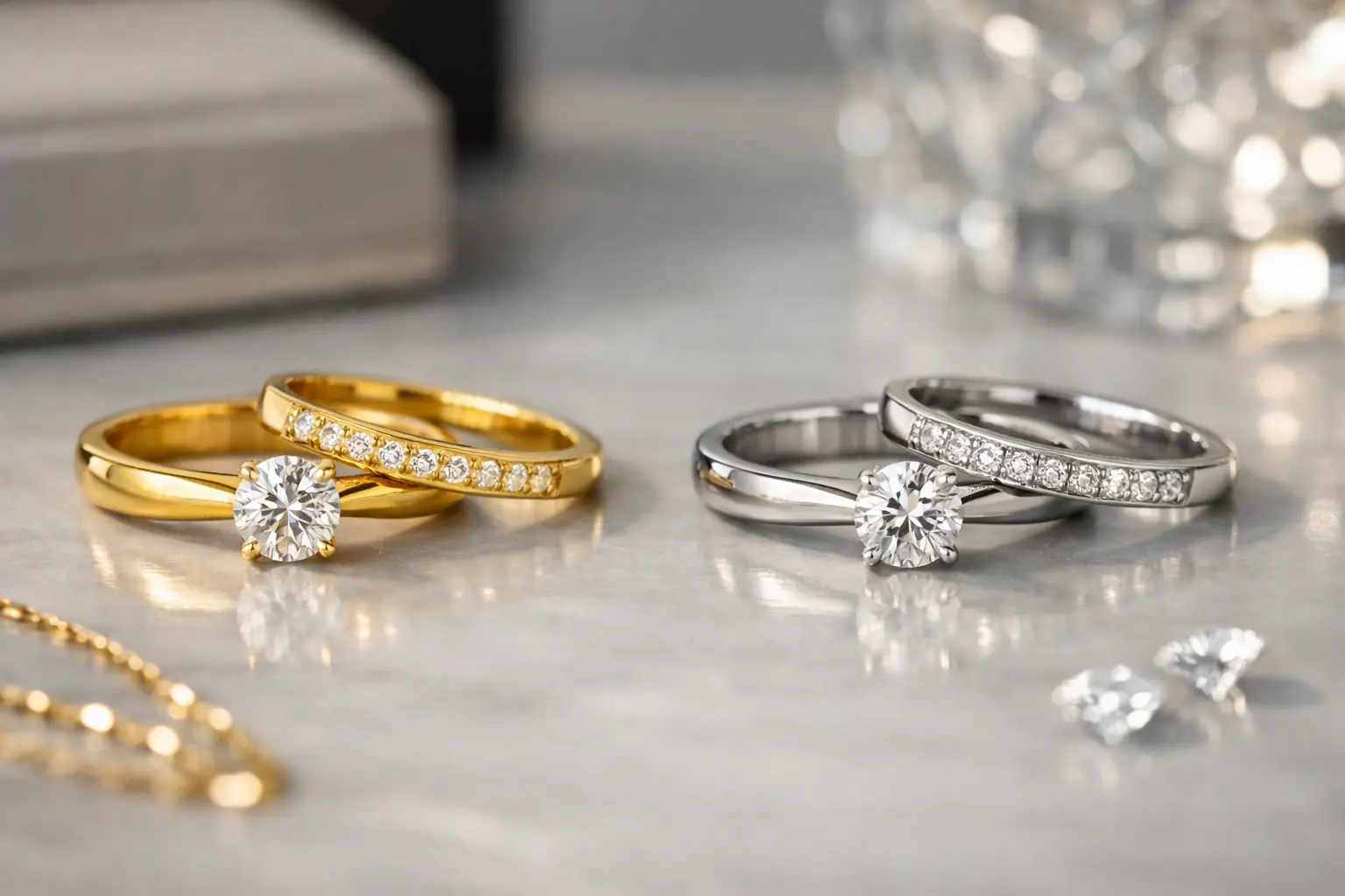 18ct Versus Platinum Jewellery Compared