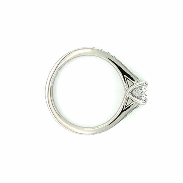 Bonnie Oval Thread Engagement Ring Side