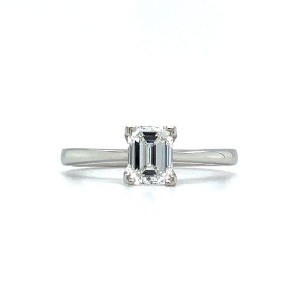 Emerald cut Diamond Charlotte Design Engagement Ring 1